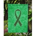 thumbnail image 3 of Carolines Treasures AN1221GF Emerald Green Ribbon for Liver Cancer Awareness Garden Flag Size - 11 x 15 In., 3 of 3