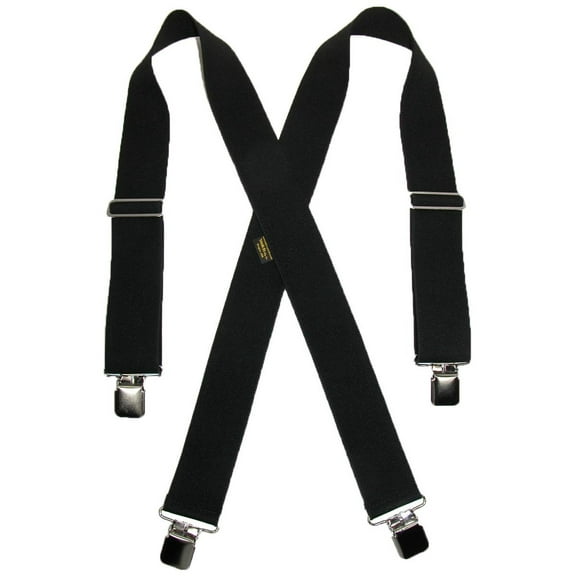 Men's Big & Tall Elastic Clip-End 2 Inch Work Suspenders, Size: one size