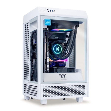 Thermaltake LCGS Reactor 380S AIO Liquid Cooled CPU Gaming PC (AMD Ryzen™ 7 5800X 8-core, ToughRam DDR4 3600Mhz 32GB RGB Memory, NVIDIA® GeForce RTX™ 3080, 1TB NVMe Gen4 M.2, Wifi, Win 10 Home)