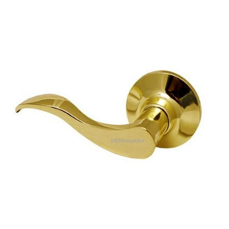 lock door prelude lever dummy knob lockset left handle polished brass finish