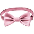 thumbnail image 4 of ZACPNCV Bow Ties Solid Color Adjustable Bow Tie Collection for Kids and Boys Pink Free Size, 4 of 6