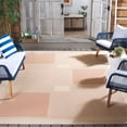 thumbnail image 2 of Safavieh Courtyard Eileen Geometric Indoor/Outdoor Area Rug, Natural/Terracotta, 8' x 11', 2 of 14