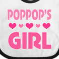thumbnail image 4 of Inktastic Poppop Girl Granddaughter Girls Baby Bib, 4 of 4