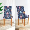 thumbnail image 3 of Yayeee 2 Pack Dining Chair Covers Stretch Parson Chairs Slipcovers Seat Protector, Yellow Jellyfish, 3 of 6