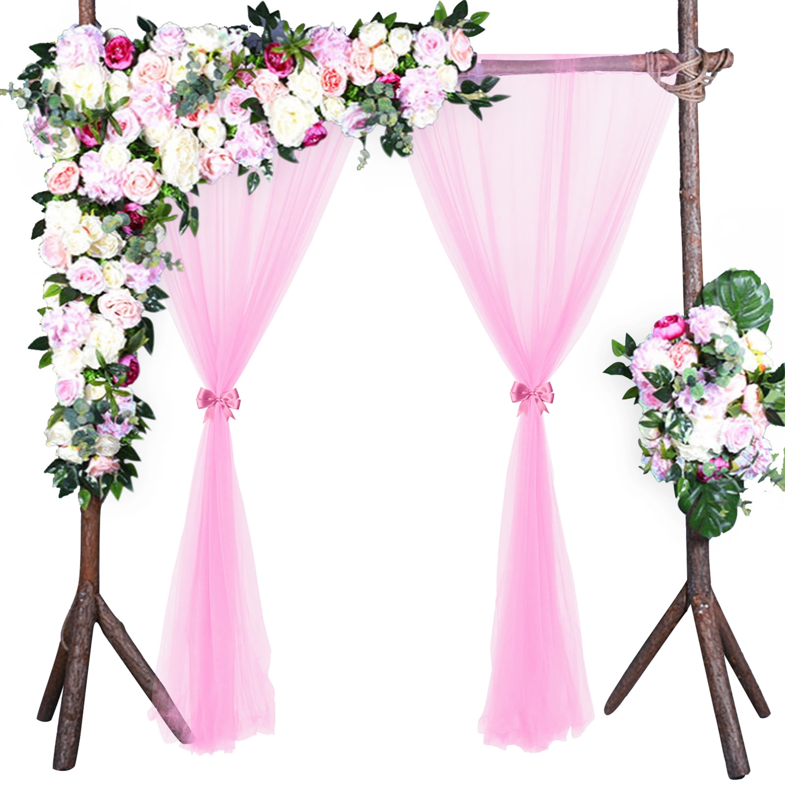 Outdoor Curtain Chiffon Backdrop Birthday Wedding Party Decoration Wedding Photo Shooting Background Stage Hotel Layout Supplies