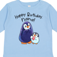 thumbnail image 4 of Inktastic Happy Birthday, Nana- Cute Penguins Boys or Girls Long Sleeve Toddler T-Shirt, 4 of 5