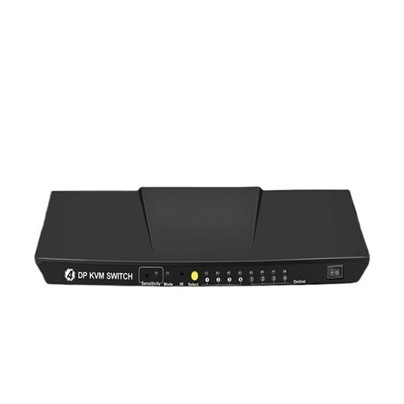 4 Port Dp Kvm Switch Box 4 In 1 Out Displayport USB2.0 HUB KVM Switcher 4x1 Computer Host Share Monitor Mouse Keyboard Printer ,enhances work efficiency