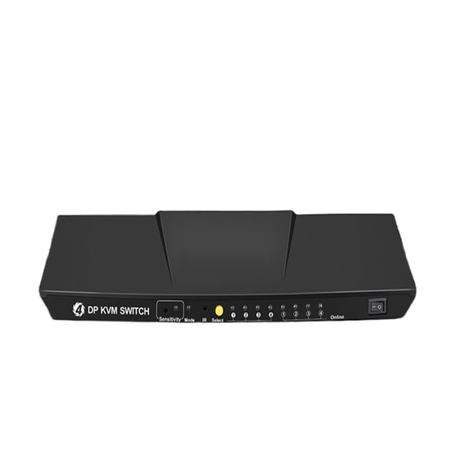 4 Port Dp Kvm Switch Box 4 In 1 Out Displayport USB2.0 HUB KVM Switcher 4x1 Computer Host Share Monitor Mouse Keyboard Printer ,enhances work efficiency