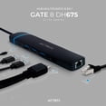 thumbnail image 2 of HUB ACTECK GATE 8 DH675 Multipuerto 8 en 1 USB-C Ethernet HDMI 4K SD 2.0 Negro AC-934626 negro 1, 2 of 6