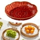 thumbnail image 5 of Plato de frutas transparente Bandeja para servir postres Vajilla Bandeja para dulces para el hogar Frutero Rojo S, 5 of 8
