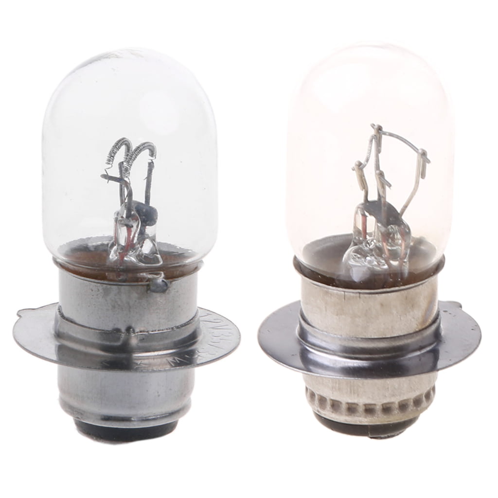 2 pieces Scooter Moped Motorcycle Headlight Bulb 1 prong P15d-25-1 12V 35W