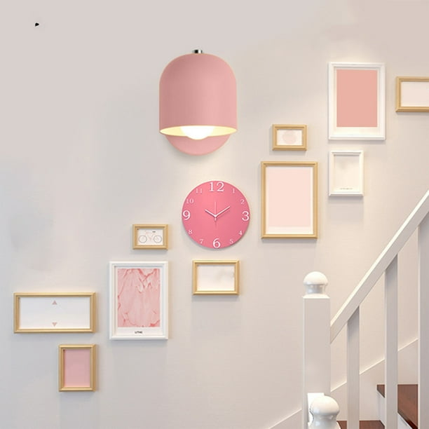 Lámpara de pared para muebles de oficina en casa, lámpara de noche para dormitorio de estudio, lámpara LED, lámpara de pared de entrada, lámpara de noche de hierro