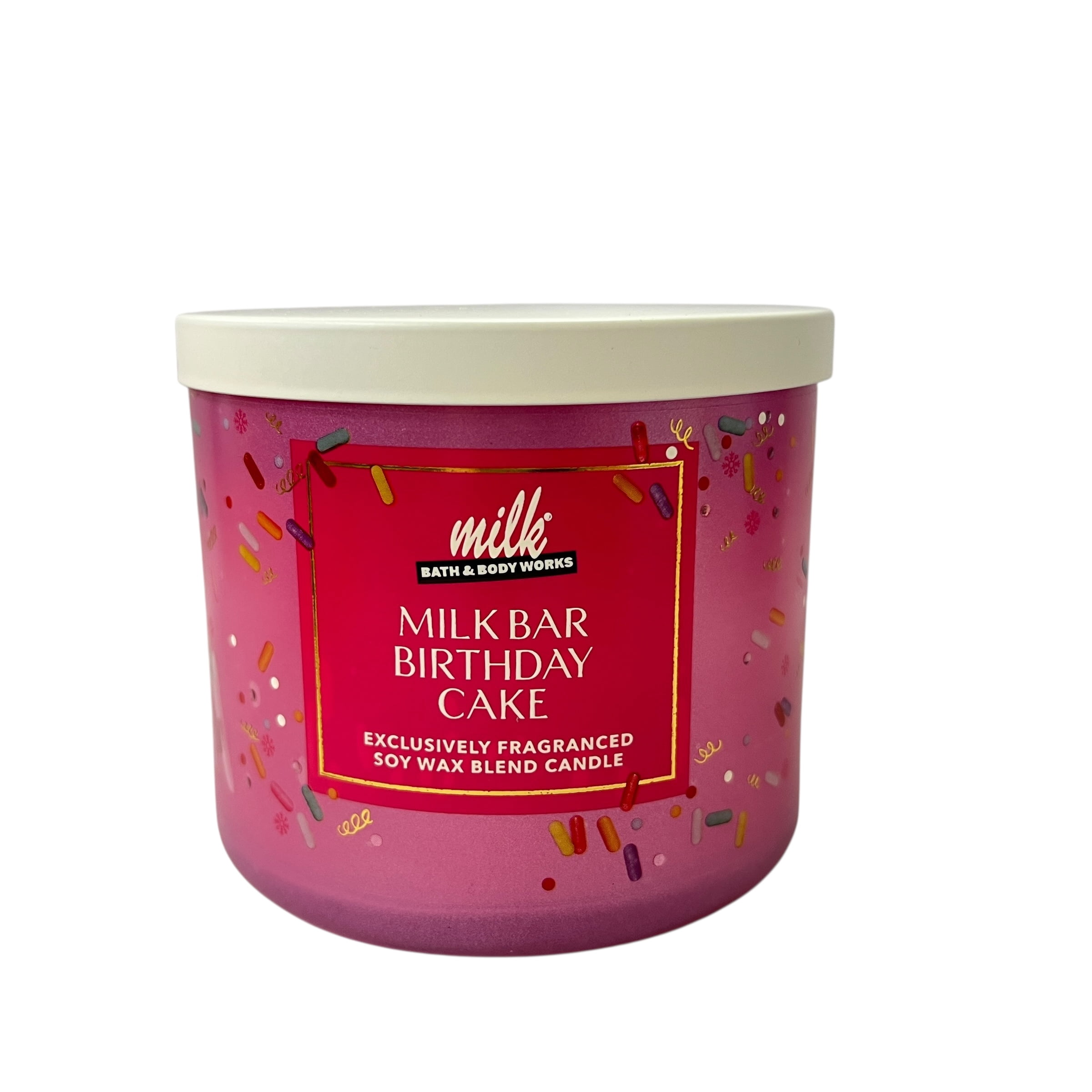 Bath & Body Works Milk Bar Birthday Cake 3 Wick Candle 14.5 oz