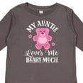 thumbnail image 4 of Inktastic My Auntie Loves Me Girls Bear Girls Long Sleeve Toddler T-Shirt, 4 of 5