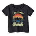 thumbnail image 1 of WEIYLL T-Shirts Fille Lettre Voiture École Décontracté Imprimé Col Rond Manches Courtes Ample Enfant Tee Tops pour 10-11 Ans, 1 of 4