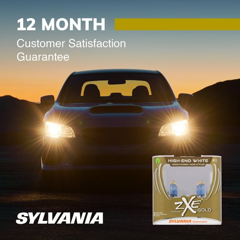 Sylvania H11 SilverStar zXe Gold Halogen Headlight Bulb, Pack of 2. Sylvania H11 SilverStar zXe Gold Halogen Headlight Bulb, Pack of 2.