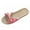 Pink, variant on Puntoco Women'S Plus Size Shoes Clearance,Female Bohemia Bowknot Flax Linen Flip Flops Beach Shoes Sandals Slipper Pink 6.5-7.5(37-38)