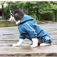 thumbnail image 3 of Abrigo impermeable con capucha para perros, ligero, resistente al viento, impermeable, adecuado para perros pequeños, medianos y grandes JM Papelería, 3 of 5