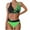 Green A, variant on Enjoytime Plus Size Swimsuit for Women Cute Halter 2 Piece Bikini Sets for Women Modest Bathing Suit Summer Athletic Swimwear