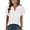 # White, variant on Womens Tops T Shirts for Summer Clothes Short Sleeve Ladies V Neck Blouses Tee Solid Clothing Pullover White M