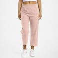 thumbnail image 2 of Women's Cotton Solid Color Trousers - High Waist, Loose Fit, for Home and Daily Wear, 2 of 8