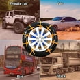 thumbnail image 2 of Snow Chains for Car Tires - Zip Tie Snow Chains & Tire Chains for Cars, 2026 Upgraded Universal Anti-Skid Traction Cables, Reusable for Trucks, SUVs, Ideal for Winter Icy & Snowy Roads, 2 of 8