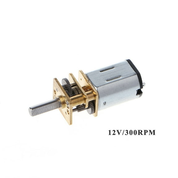 for DC 6/12V 100/300RPM Micro Speed Reduction Gear Motor with Metal Gearbox Whee