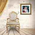 thumbnail image 3 of Comish, Susan 26x26 Gold Ornate Wood Framed with Double Matting Museum Art Print Titled - Hollyberry Santa, 3 of 4