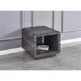 thumbnail image 3 of Contemporary 3pc Wood Coffee Table Set in Walnut Gray Wrap, 3 of 3