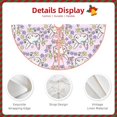 thumbnail image 3 of Rateoe Purple Rabbit Pattern Christmas Tree Skirt with Ties , Christmas Tree Decorations, Farmhouse Christmas Decor Xmas Holiday Decorations-48", 3 of 6
