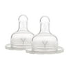 Dr. Brown's 2-Pack Natural Flow Y-Cut Wide-Neck Nipple - white/multi, one size