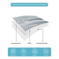 thumbnail image 5 of Blue Coastal Queen Size Down Alternative Comforter, Lightweight Comforter Quilt Bedding Set with Pillow Shams Seaside Summer Beach Nautical All Seasons Bed Comforter Duvet Insert 90"x96", 5 of 7