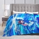 thumbnail image 5 of Manta Greninja de franela ultra suave, cálida y acogedora, regalo para niños, niñas, adultos, viajes, camping, sofá cama de 80 x 60 pulgadas, 5 of 8