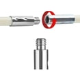 thumbnail image 3 of Chimney Brush Kit, Chimney Cleaning Tool Brush Chimney Sweeping Kit Contains 6 (61cm) Flexible Rods and 1 (100mm) Pellet Stove Chimney Sweeping Kit Head for Pellet Stove, 3 of 4