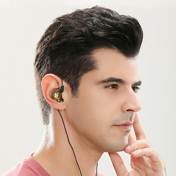 Auricular Con Cable Qkz Ak6 Bass Auriculares Estéreo Auriculares Dinámicos Auriculares Con Enchufe De 3,5 Mm (Amarillo)