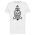 thumbnail image 1 of Rocket Ship Vintage Art T-Shirt Men -Image by Shutterstock, Male Small, 1 of 2