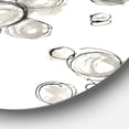 thumbnail image 2 of Designart 'Simple Bubbles IV' Geometric Metal Circle Wall Art, 2 of 3
