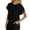 Black, variant on Womens Summer Crochet Boho Crop Tops Short Sleeve Lightweight Knit Sweater 2026 Beach Vacation