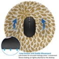 thumbnail image 4 of Disketp Gold Drops Small Mouse Pad 7.9x7.9 Inches,Washable Round Mousepad For Office Laptop Computer,Non-Slip Rubber Base Mouse Pads For Wireless Mouse, 4 of 9