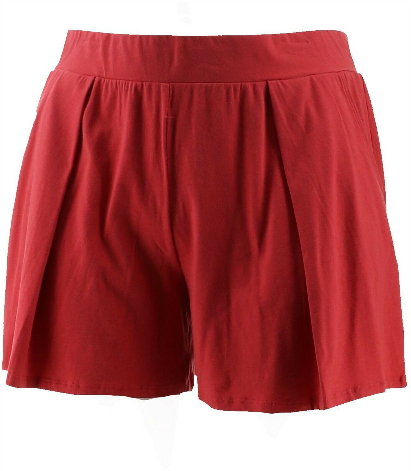 AnyBody Cozy Knit Pleated Shorts NEW 