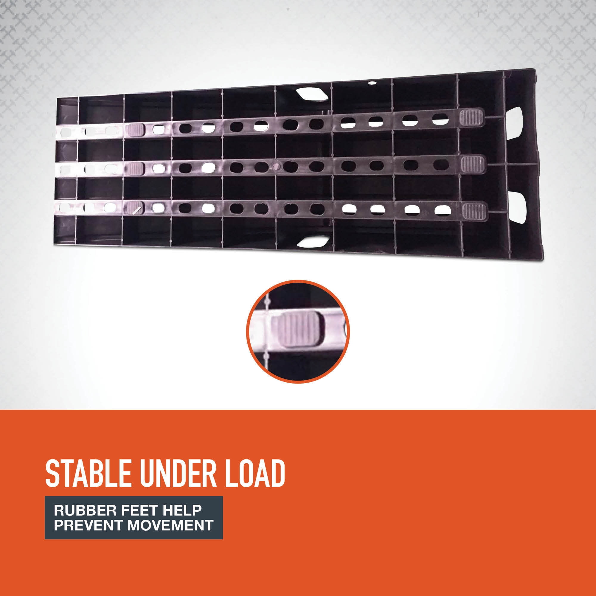 Ironton Poly Car Ramp Set, 12,000-Lb. GVW Capacity, Lightweight Non-Rusting Design