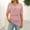 Pink, variant on Fesfesfes Women's Fashion Tops Casual Half Sleeve Round Neck Knitted Crochet Sweater Spring Fall Breathable Hollow-Out Trendy Blouses(Pink,S)