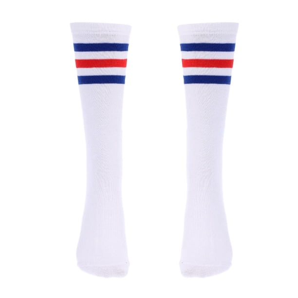 Golf Stripe Thigh Calcetines Calcetines S S blanco + rayasB shamjiam Calcetines altos de la rodilla
