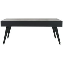 SAFAVIEH Cedric Modern Wood Coffee Table, Black Stripe/Black