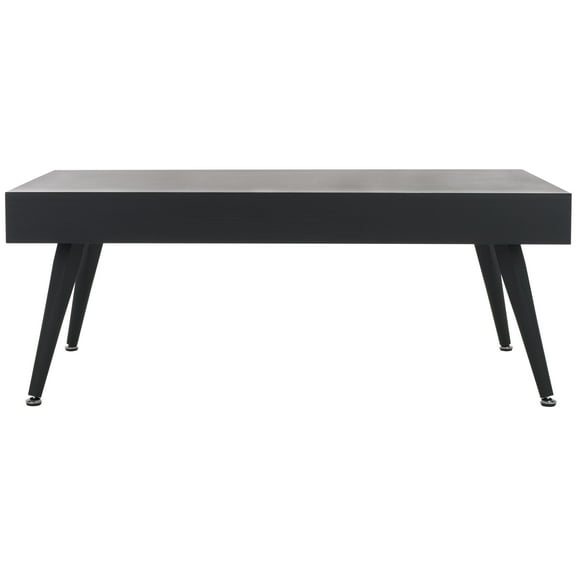 SAFAVIEH Cedric Modern Wood Coffee Table, Black Stripe/Black