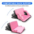 thumbnail image 3 of 24.4" Wide Stadium Seat For Bleachers With Back Support 6 Reclining Options,Folding Bleacher Chair,Comfortable Cushion,Water-Resistant,Portable For Sporting Events,Camping, 3 of 7