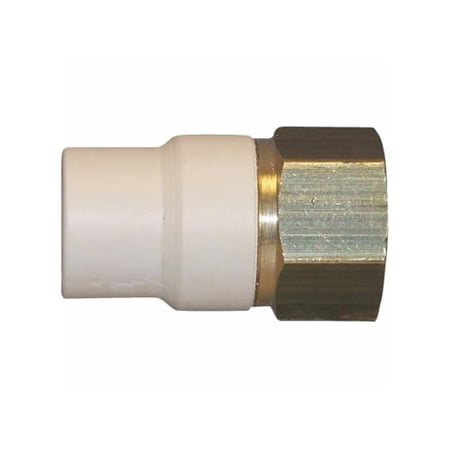 Charlotte Pipe 3/4 In. Slip x Brass FIP CPVC Transition Adapter