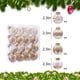 thumbnail image 3 of pstuiky Paquete de 16 adornos navideños bolas de Navidad de 60 mm grandes adornos de plástico transparente para árbol de Navidad decoraciones colgantes para Navidad., 3 of 6