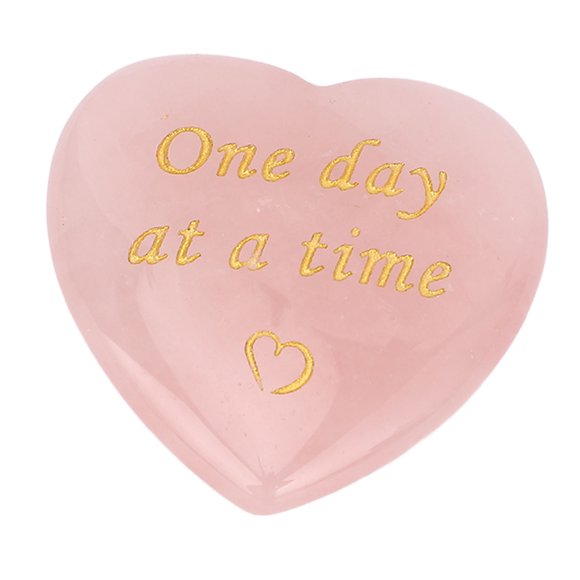 Heart Shaped Rose Quartz Stone, Pure Rose Quartz Puffy Heart Stone Hand Carved Safe Collection Decor for Daily Use
