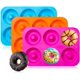 thumbnail image 1 of Paquete de 3 moldes para hornear donas de silicona 100 % antiadherente. Bandeja de hojas de molde libre de BPA. Hace donas perfectas de 3 pulgadas Namotu WMPH-1073, 1 of 7